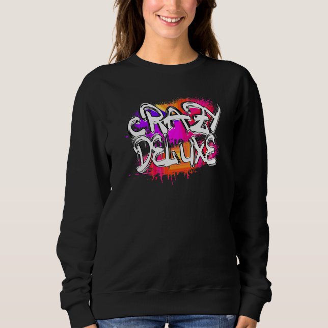 Sweatshirt Graffiti de luxe fou (Devant)
