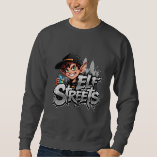Sweatshirt Graffiti Elf with Spray Can – “Elf in the Streets”