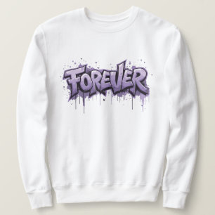 Sweatshirt Graffiti Lavender Infinity "FOREVER"
