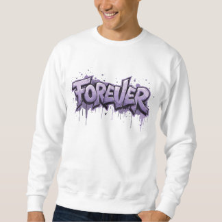 Sweatshirt Graffiti Lavender Infinity "FOREVER"