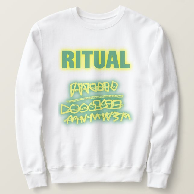 Sweatshirt Graffiti rituel lueur (Design devant)