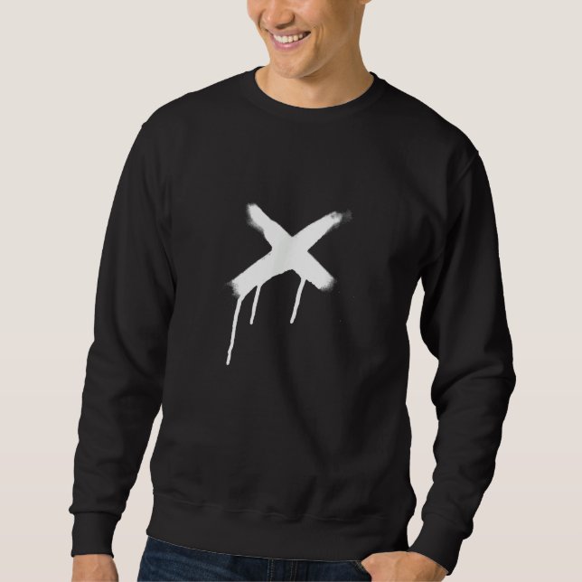 Sweatshirt Graffiti Spray Graffiti   x Motif Hoodie Man (Devant)