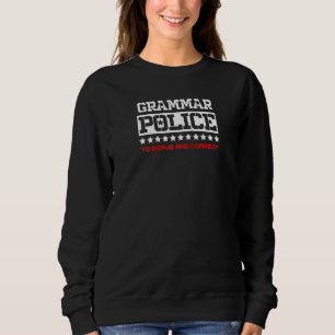 Sweatshirt Grammaire Police Femmes Et Enfants Costume Idée Ha