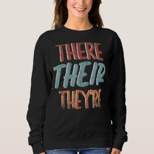 Sweatshirt Grammar Police Là Leur Thé Ponctuation Gram