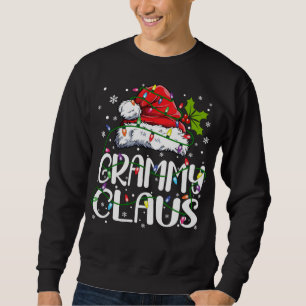 Sweatshirt Grammy Claus Lumières de Noël Pyjama Famille Match