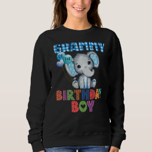 Sweatshirt Grammy De L'Anniversaire Garçon Elephant Baby Thèm