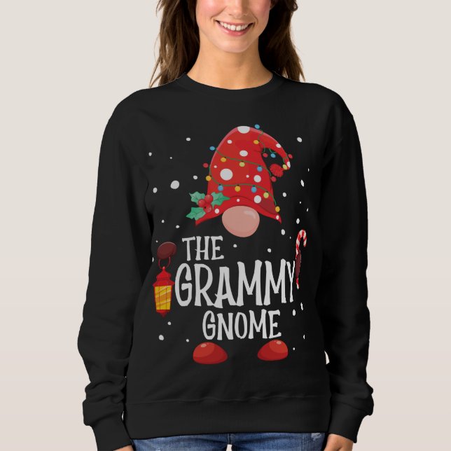 Sweatshirt Grammy Gnome Matching Famille Gnome de Noël P (Devant)