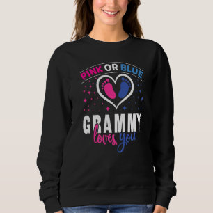 Sweatshirt Grammy Rose Ou Bleu Vous Aime Fête de la Révélatio