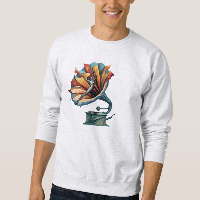 Sweatshirt Gramophone-Danser à travers la mélodie (Devant)