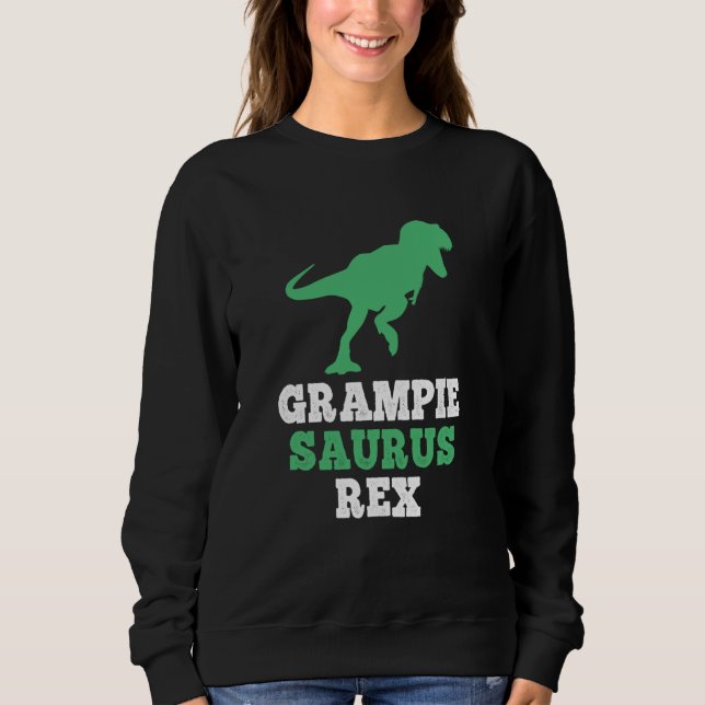 Sweatshirt GrampieSaurus Rex Dino Dinosaure Drôle Grampie-Sau (Devant)