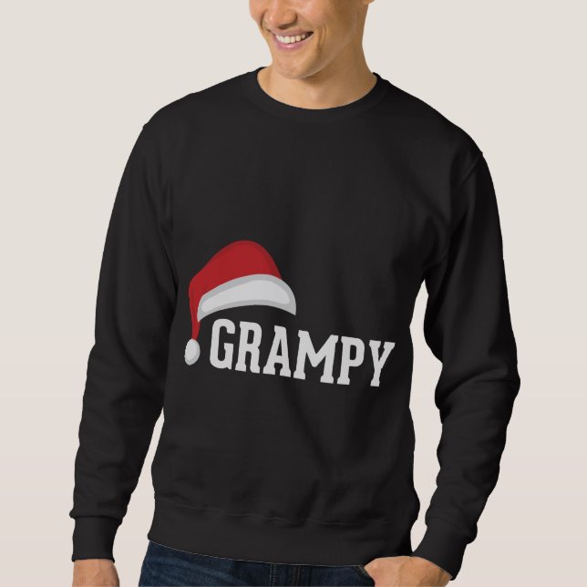 Sweatshirt Grampy - Santa Hat Grand-parent Noël G (Devant)