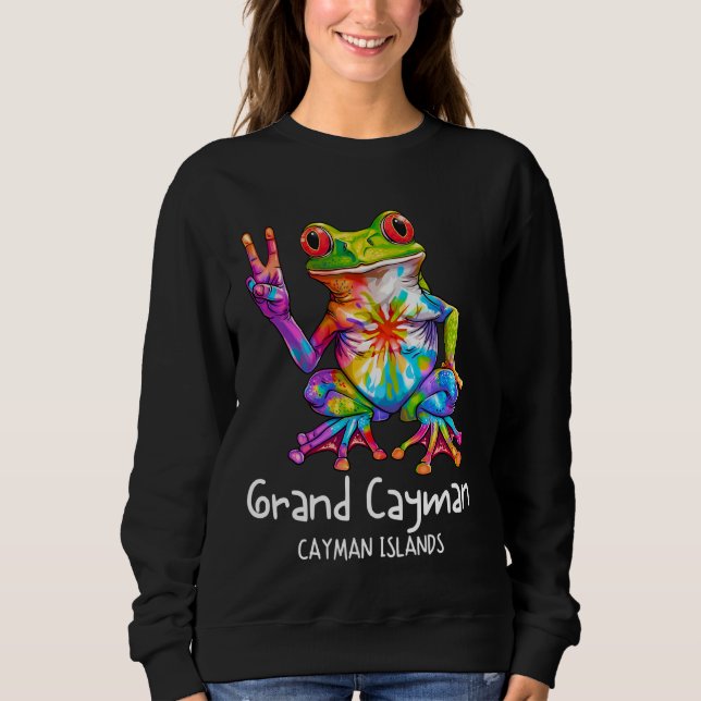 Sweatshirt Grand Cayman Souvenir Seven Mile Beach Cayman Isla (Devant)