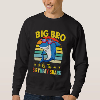 Sweatshirt Grand Frère De La Fête D'anniversaire De Shark Fam