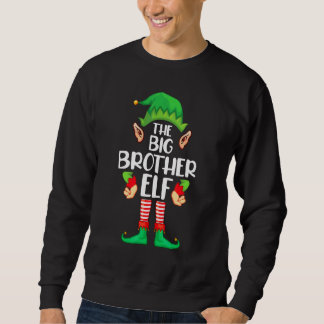 Sweatshirt Grand frère elfe appariement groupe familial Noël 