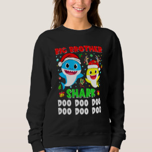 Sweatshirt Grand frère requin Noël Doo Doo Famille Matchin