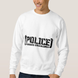 Sweatshirt Grand-maman fière - POLICE déchirée en lambeaux