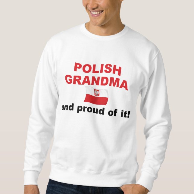 Sweatshirt Grand-maman polonaise fière (Devant)