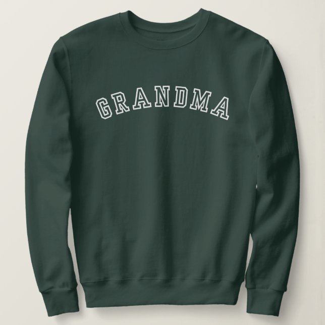 Sweatshirt Grand-mère Athlétisme Texte Exposé (Design devant)