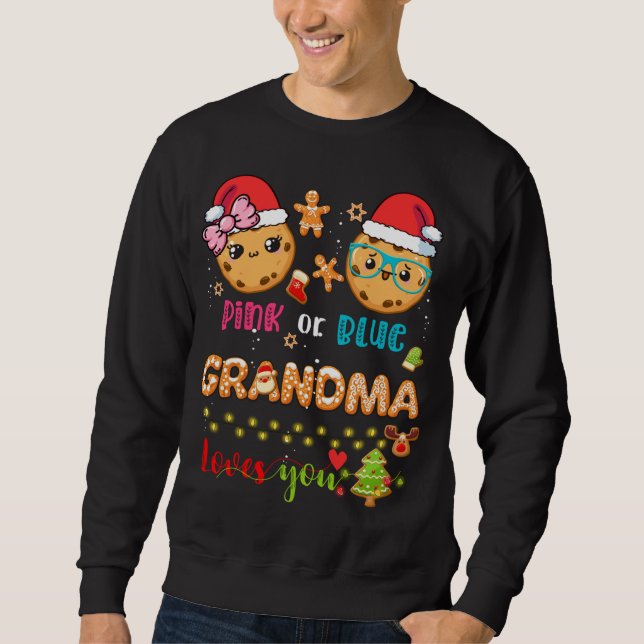 Sweatshirt Grand-mère Bébé Genre Révéler Noël Gingerbread B (Devant)