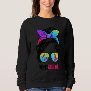 Sweatshirt Grand-mère BMX Gigi Life Chignon En désordre Lunet