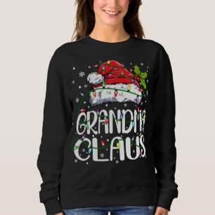 Sweatshirt Grand-mère Claus Feux de Noël Pyjama Match de fami