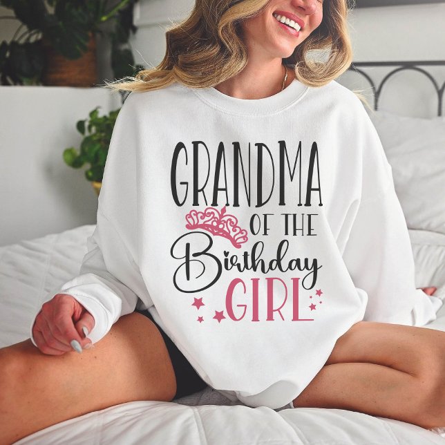 Sweatshirt Grand-mère de la famille personnalisée fille anniv (Créateur téléchargé)