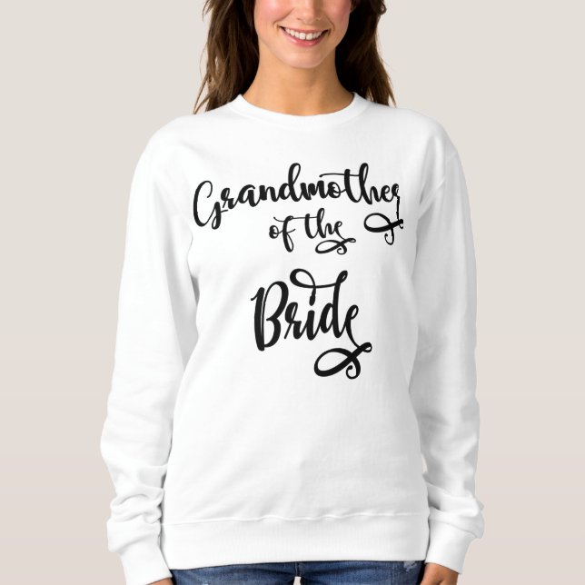 Sweatshirt Grand-mère de la mariée (Devant)