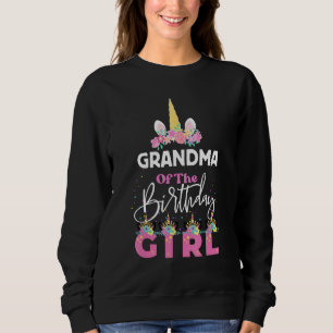 Sweatshirt Grand-Mère De L'Anniversaire Grande-Mère Unicorn B