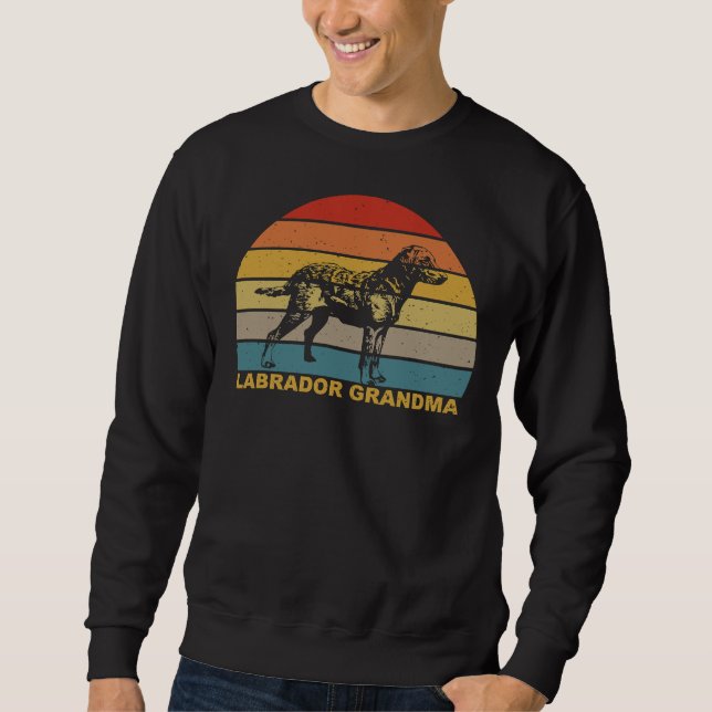 Sweatshirt Grand-mère du Labrador (Devant)