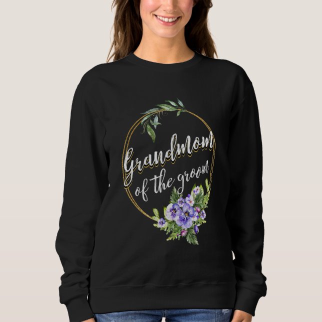 Sweatshirt Grand-mère du marié enterrement de vie de garçon d (Devant)