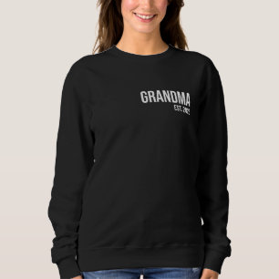 Sweatshirt Grand-mère Est. Grand-mère Cool établie en 2025
