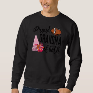 Sweatshirt Grand-Mère Fière Du Joueur De Football Pom-pom gir