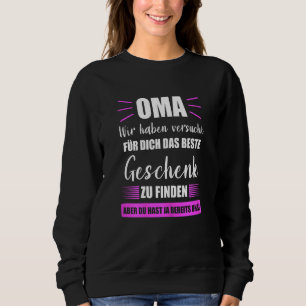 Sweatshirt Grand-mère grand-mère famille petit-fils