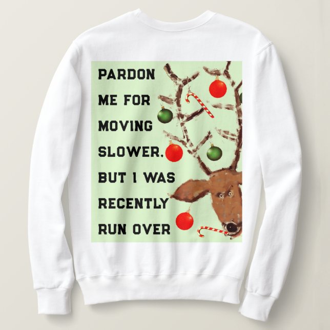 Sweatshirt Grand-mère Noël (Design dos)