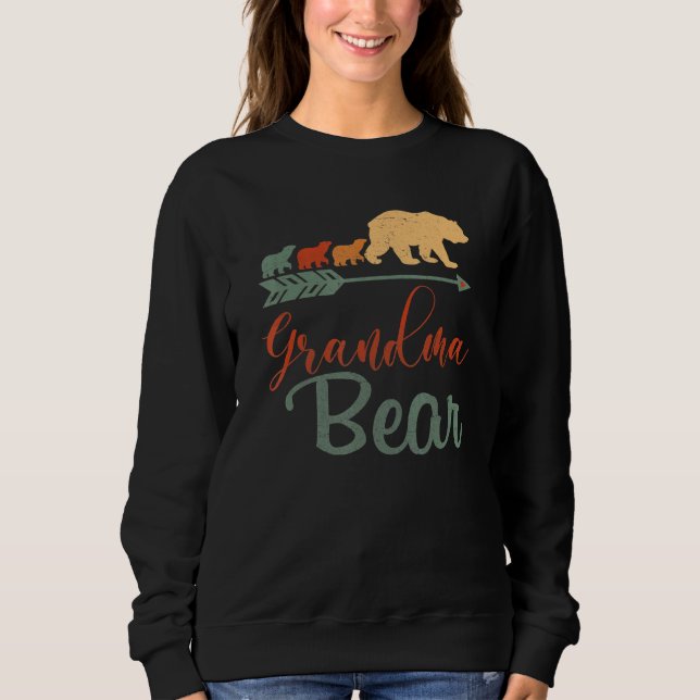 Sweatshirt Grand-mère ours meilleure mère Fête des pères (Devant)
