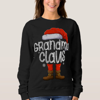 Sweatshirt Grand-mère Père Noël Correspondant Famille de Noël