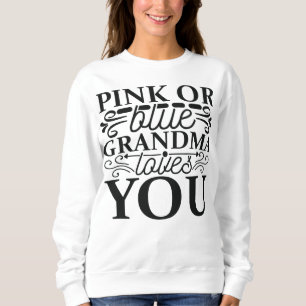 Sweatshirt Grand-mère rose ou bleue t'aime Grossesse