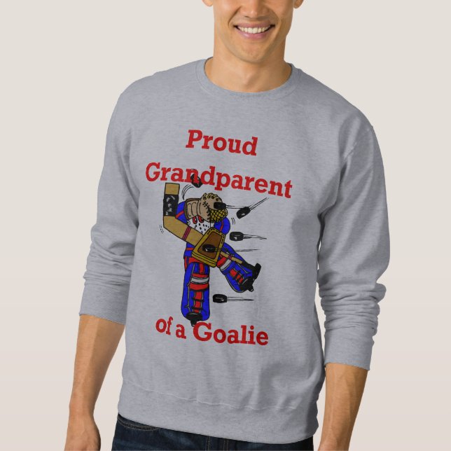 Sweatshirt Grand-parent fier d'un gardien de but (Devant)