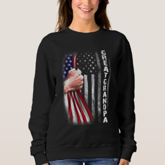 Sweatshirt Grand-père américain - Drapeau de poche Grand-père