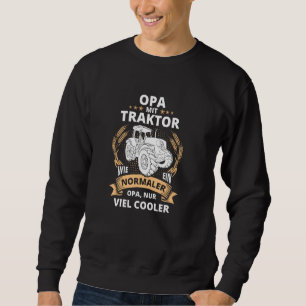 Sweatshirt Grand-Père Avec Tracteur Cool Grand-Père Grand-Pèr