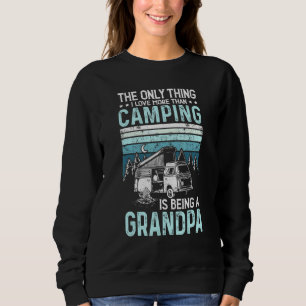 Sweatshirt Grand-père Camping Retro Vintage Extérieur Grand-p