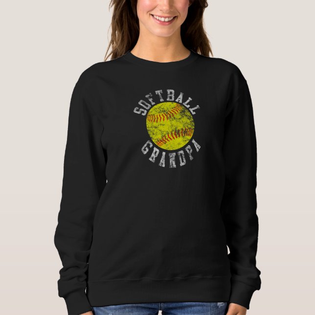 Sweatshirt Grand-père de softball vintage (Devant)