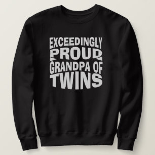 Sweatshirt grand-père fier des jumeaux