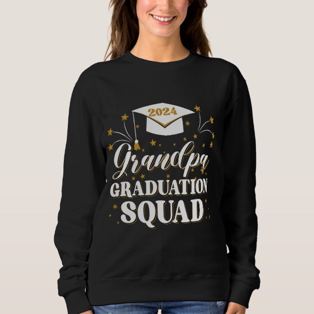 Sweatshirt Grand-père Graduation Squad Classe de 2024 Family  (Devant)