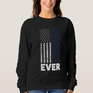 Sweatshirt Grand-père Meilleur Porté Toujours Officier Grand-