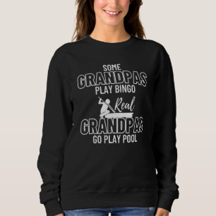 Sweatshirt Grand-père Pier Pool Billard Snooker 8 Ball Player