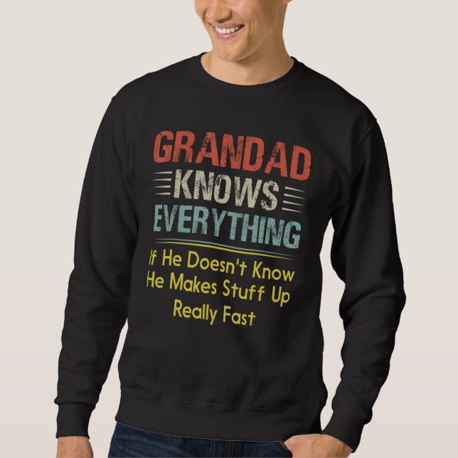 Sweatshirt Grand-Père Sait Tout (Devant)