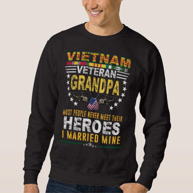Sweatshirt Grand-Père Viêt-Nam La Plupart Des Gens Ne Rencont (Devant)