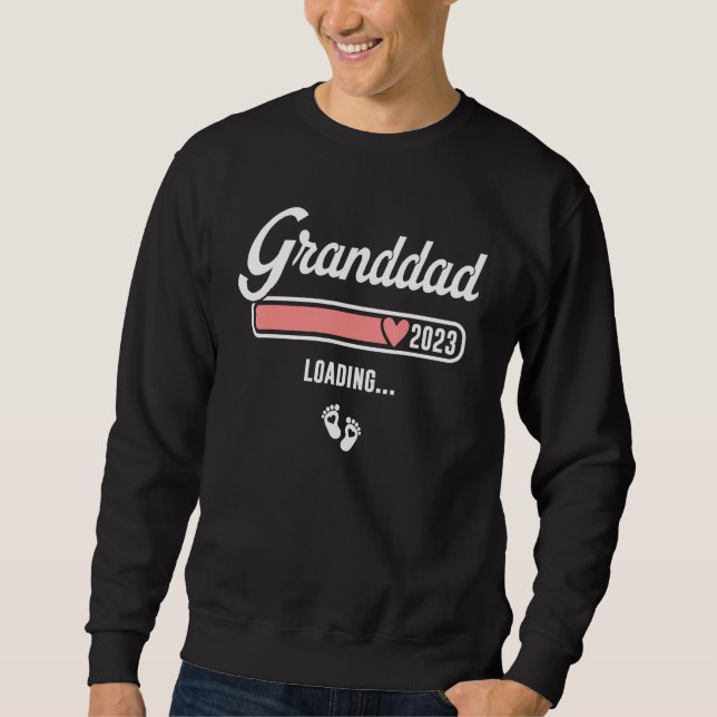 Sweatshirt Granddad 2023 loading for pregnancy announcement (Devant)