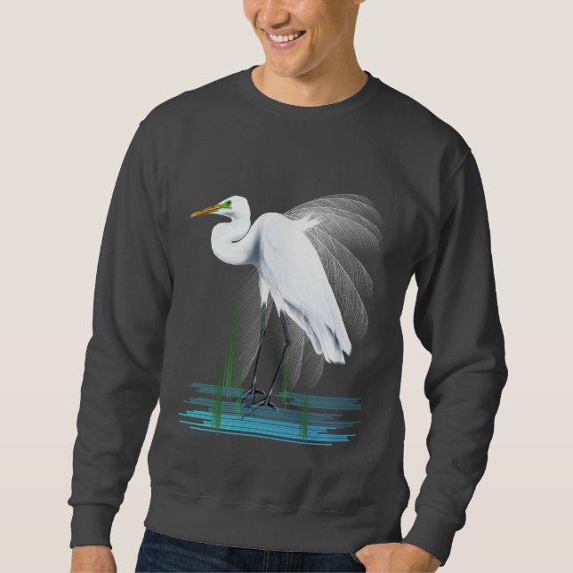 Sweatshirt Grande chemise de héron (Devant)